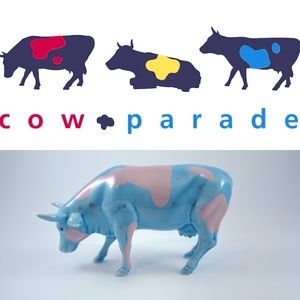 Cow Parade LULLABY Resin Cow Figurine #9182 Retired 2001 Westland Gift…